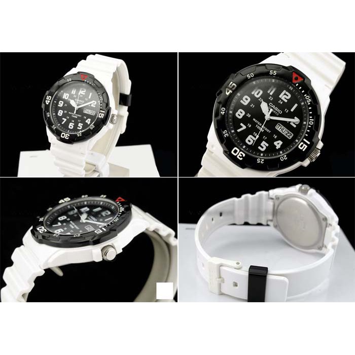 Jam Tangan Casio MRW-200HC-7BVDF White Putih Diver Look