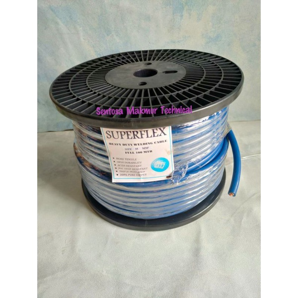 SUPERFLEX 35 MM Kabel Las Welding Cable Full Tembaga 35MM