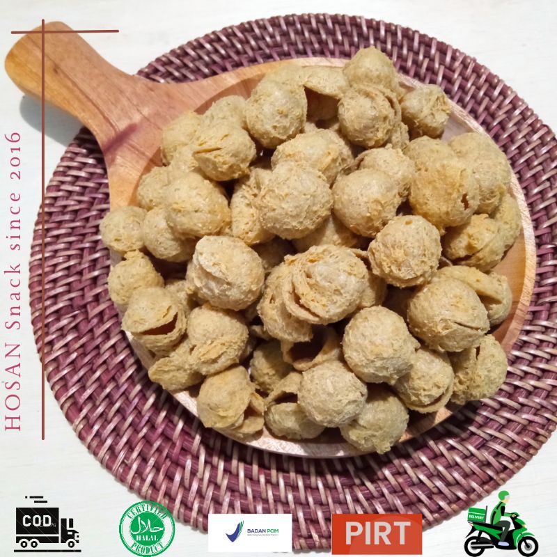 

[Hosan Snack] kerupuk tahu Renyah Gurih Langsung pabrik 100% kedelai ASLi kerupuk camilan murah