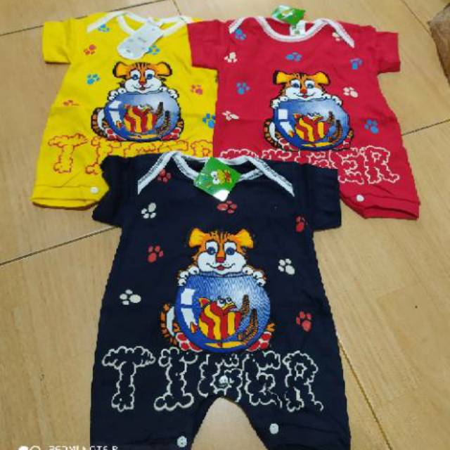 Baju kodok Jumper Lengan Pendek Bayi