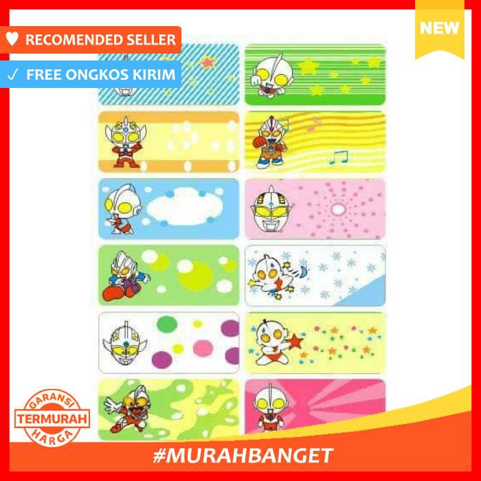 

Pengikat & Perekat - Label Stiker Nama Water Proof Size L Ultraman - Office & Stationery
