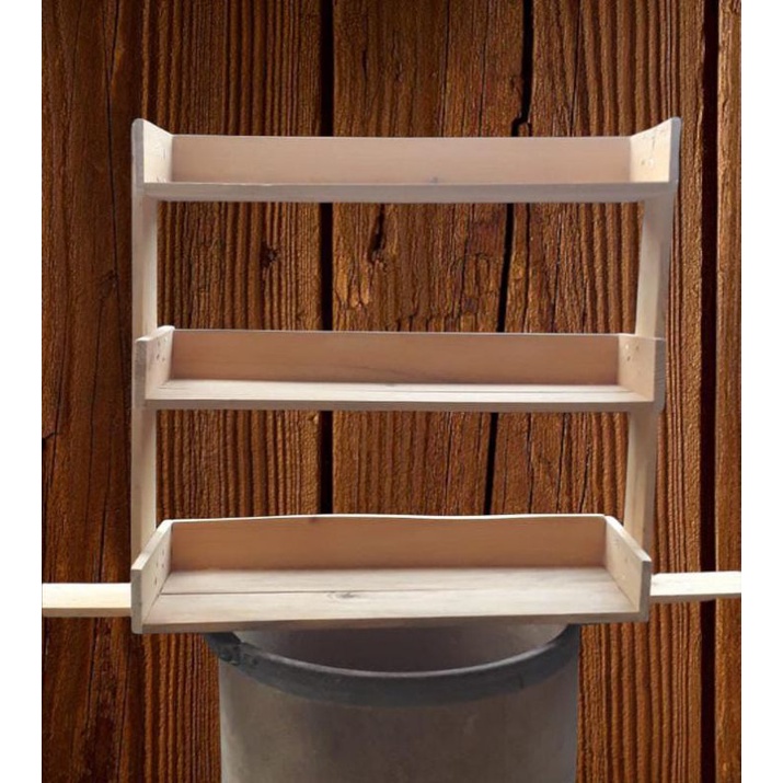 rak bumbu susun / rak bumbu kayu susun / rak make up / rak make up susun / rak serbaguna