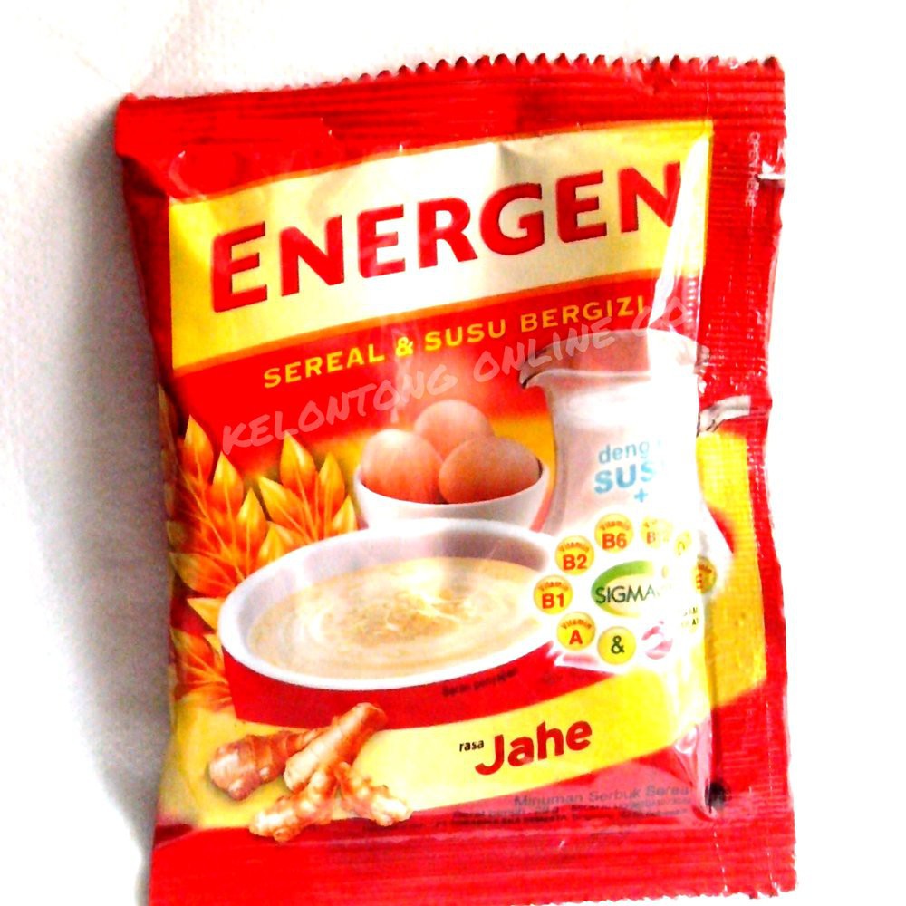 

Energen Susu & Cereal Jahe - Netto 10 bks x 30gr