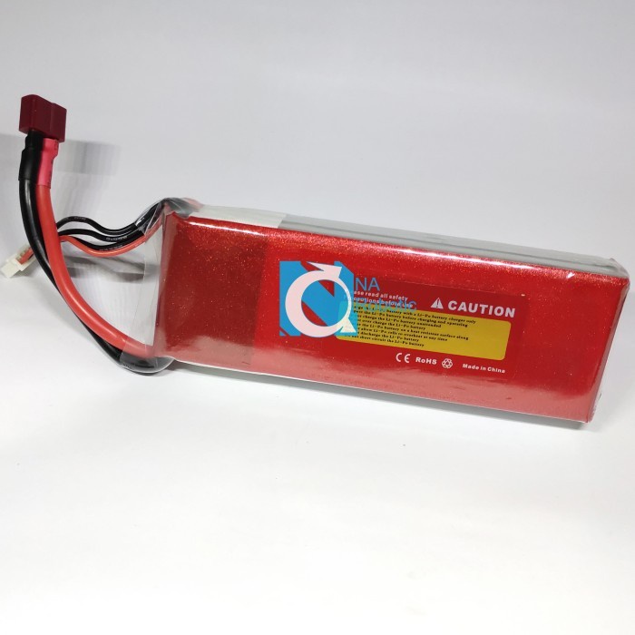 Lipo Red Battery 4200 mAh 2S 25C TPlug