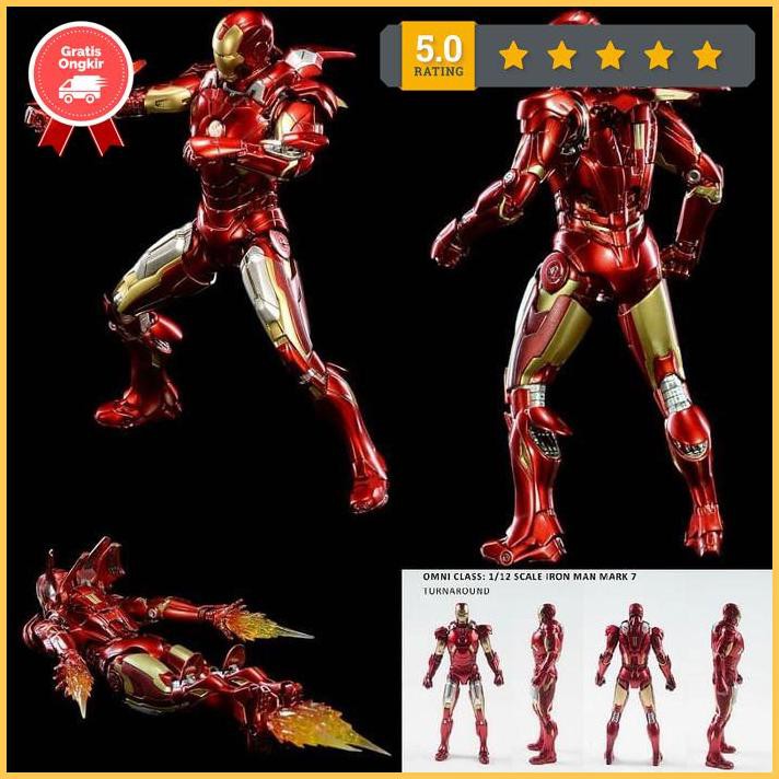 Comicave Mk7 Iron Man 1/12 Scale Marvel Avengers Ironman Mark 7 Figure Exclusive