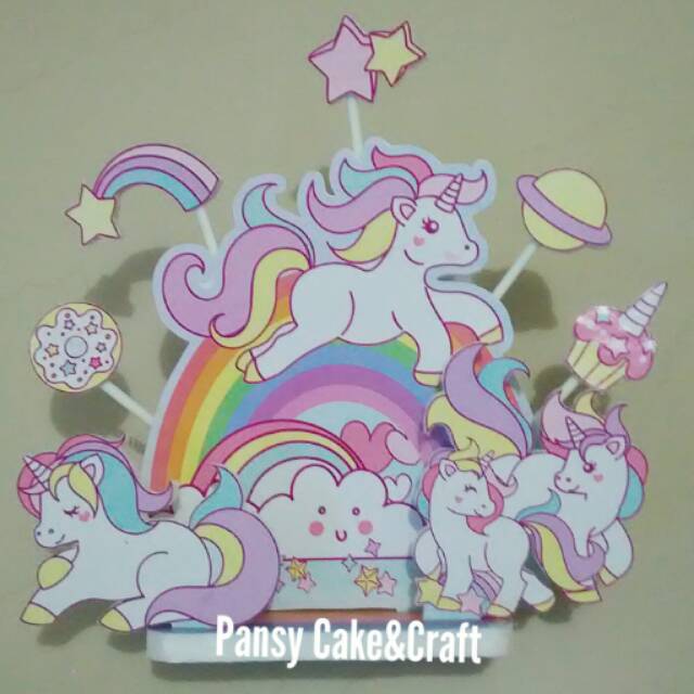 

Cake topper Unicorn