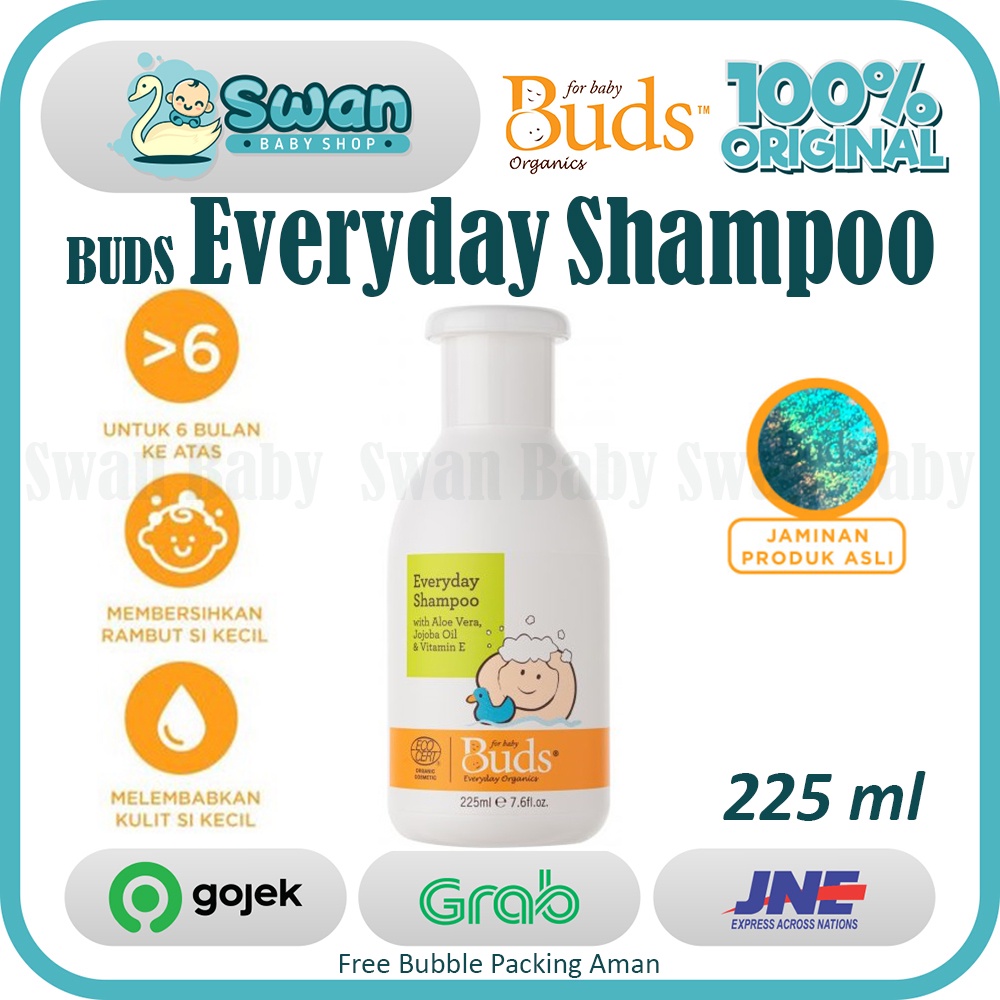 Buds Everyday Organics - Shampoo 225ml / Shampoo Baby Organik