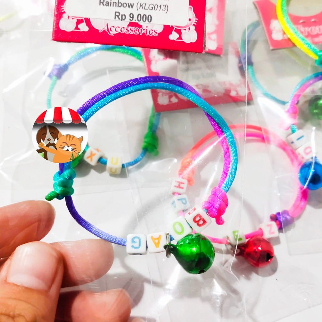 Kalung Kucing Lonceng Kalung Kucing Rainbow Kalung Anak Kucing Kitten