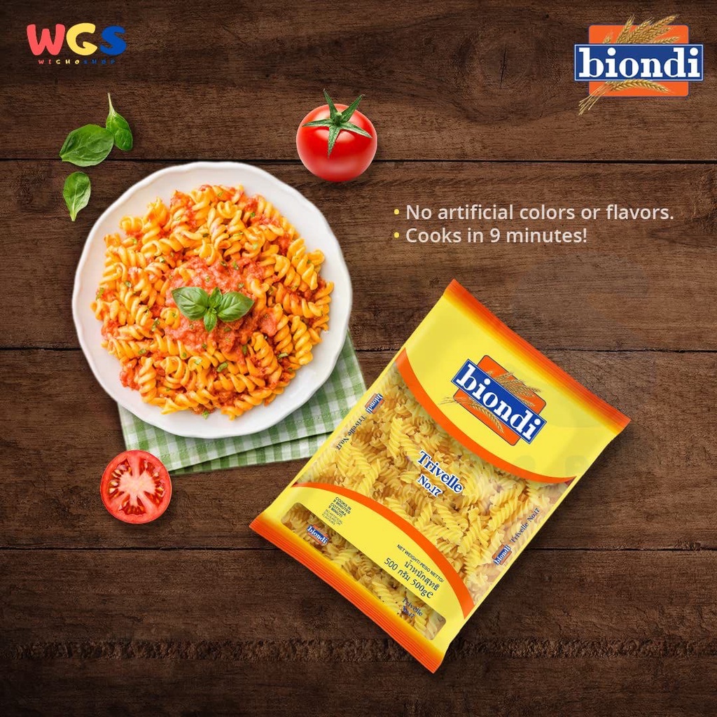 Pasta Biondi Premium Wheat Trievelle No.17 - 500 gr