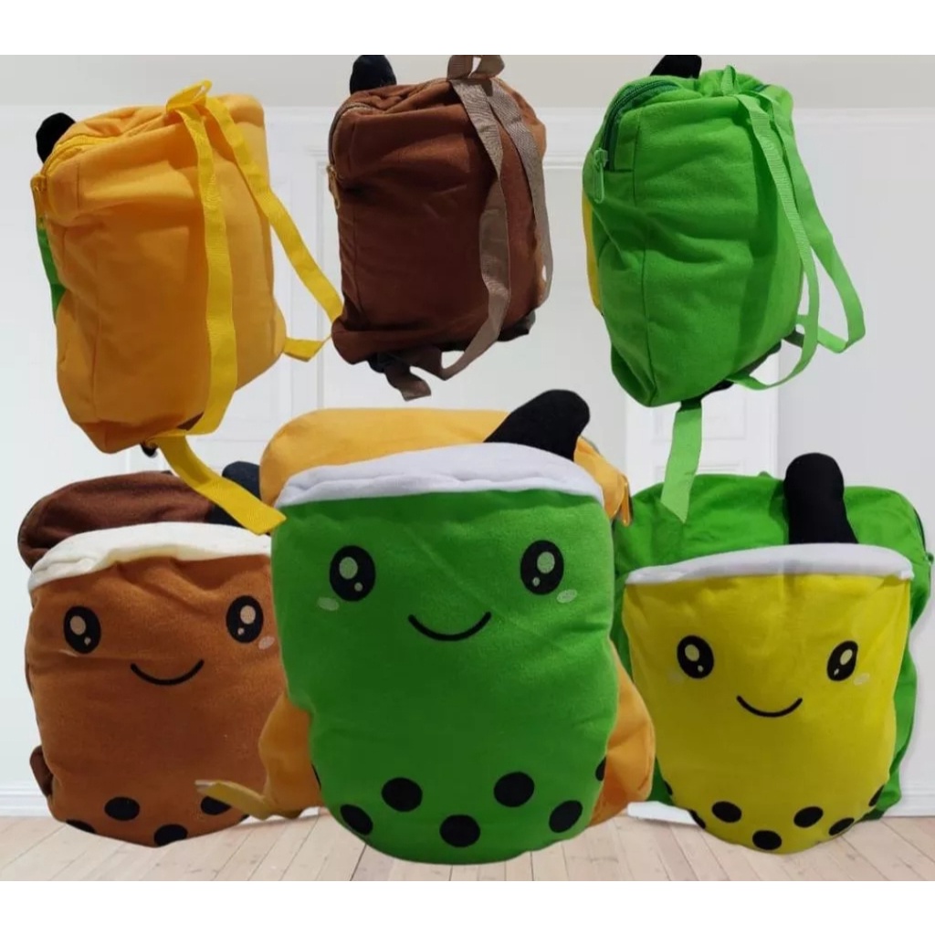 Tas Boba Viral High Quality 6 Warna // Ransel Boba Pink Kuning Coklat Hijau Merah | BONEKA BOBA LED UKURAN GALON | BANTAL BOBA JUMBO | GULING BOBA JUMBO | BONEKA BOBA RAINBOW | BONEKA VIRAL | BOBEKA BOBA TERLARIS | BONEKA BOBA TERMURAH RAFFASYAFZ SHOP