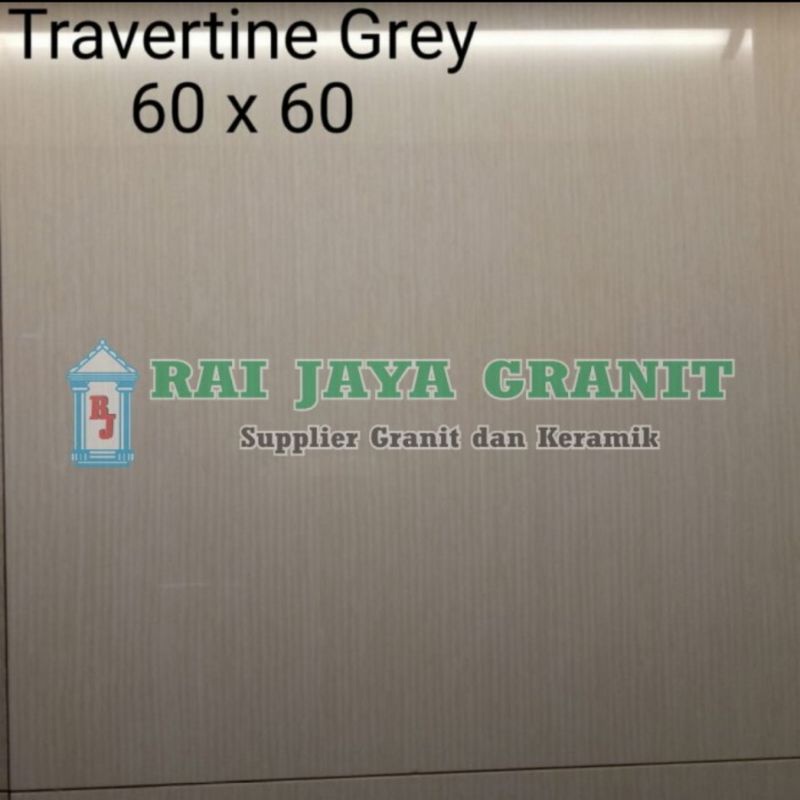 Granit Lantai 60x60 Travertine Grey Valentino Gress
