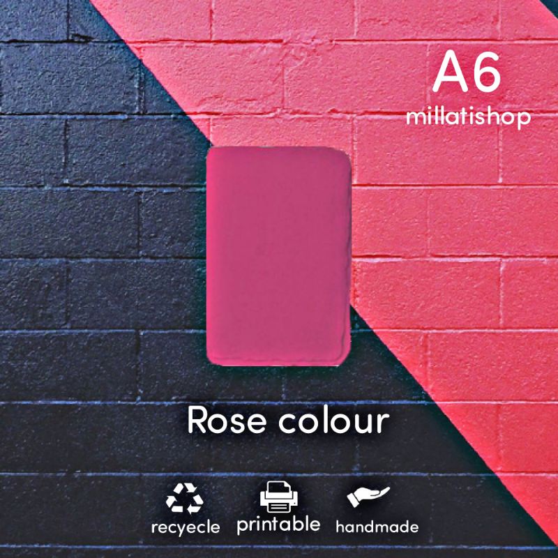 

KERTAS UNIK DARI DAUR ULANG ROSE COLOUR//A6//DIY//UNIK//