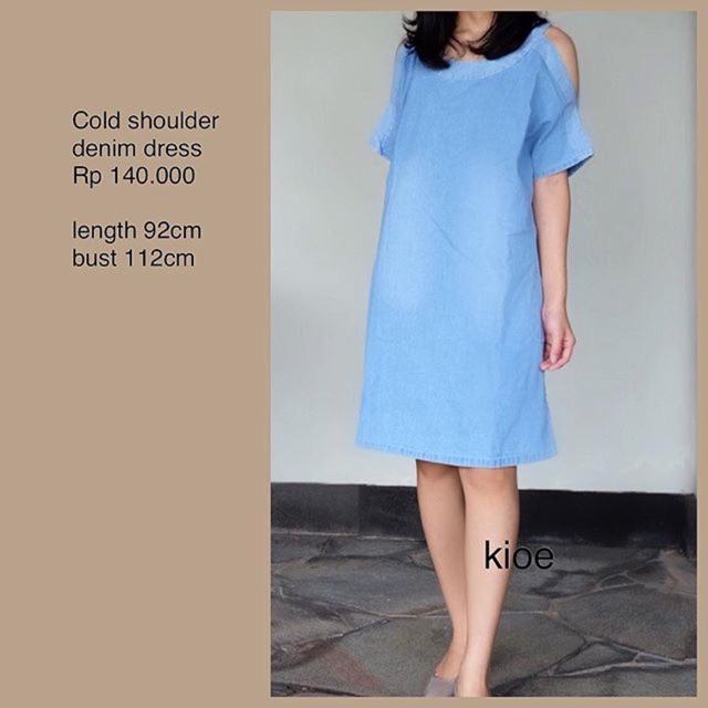 denim dress / dress wanita / dress jeans / fashion wanita / rok denim jeans