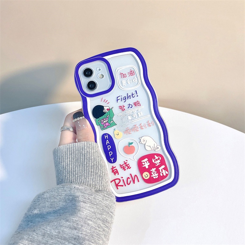 Soft Case Silikon Transparan Motif Kartun Anime Untuk iPhone 13 12 11 Pro Max X Xr Xs Max SE 8 7 6 6s Plus