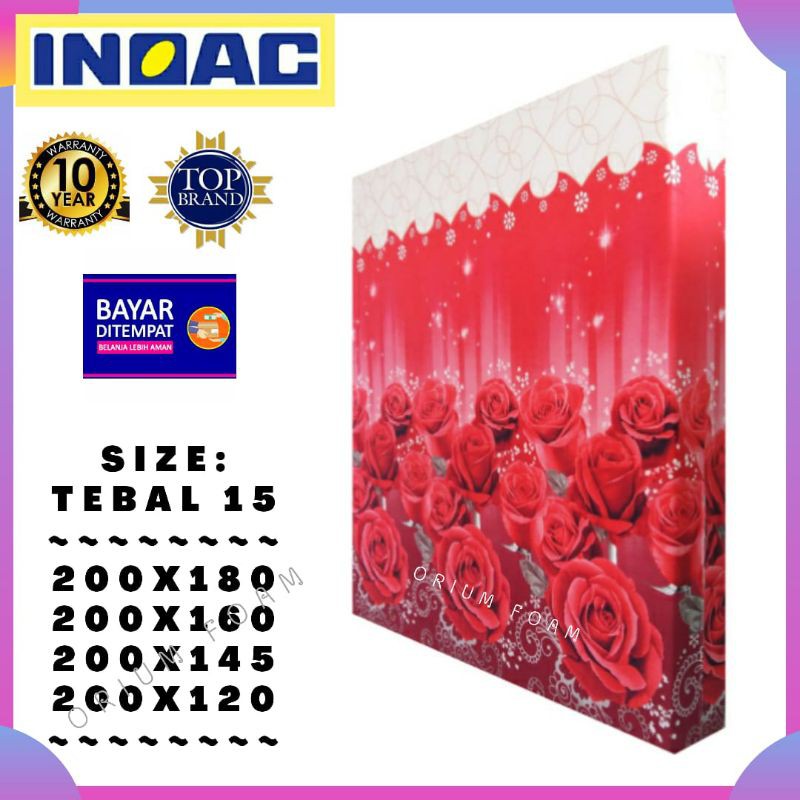 Inoac Kasur Busa No:1,2,3 Tebal 15 cm