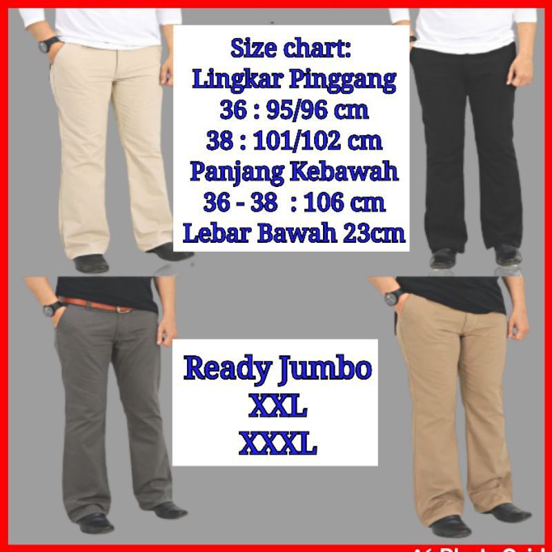 CELANA CUTBRAY PRIA JUMBO - CELANA BIG SIZE JUMBO PRIA XXL XXXL CYTBRAY JUMBO PRIA