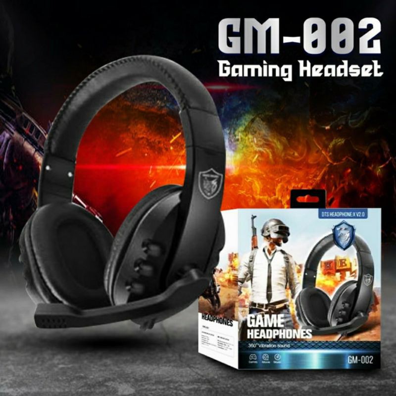 Headset Headphone Handsfree Bando GAME Gaming GM 002 gm002 gm-002