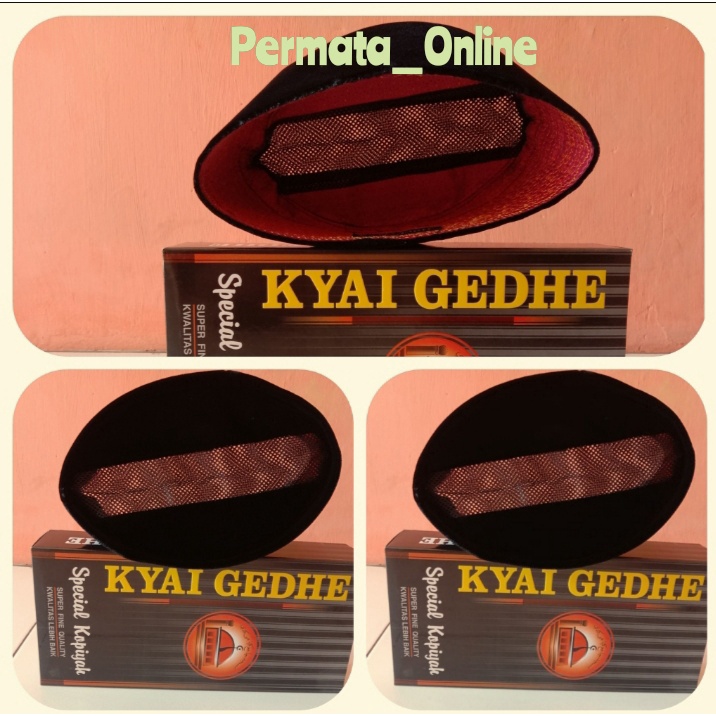 TERBAIK  PECI KOPIAH SONGKOK HITAM KYAI GEDHE AC Tengah TINGGI 9