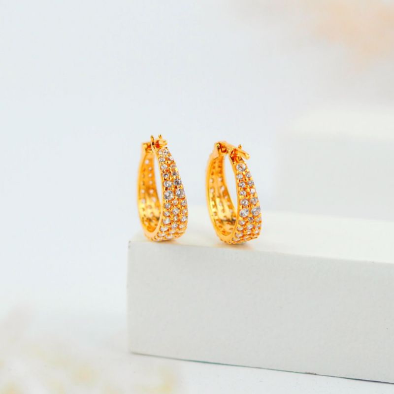 Anting Emas Gipsi Full Mata - Toko Emas Gadjah