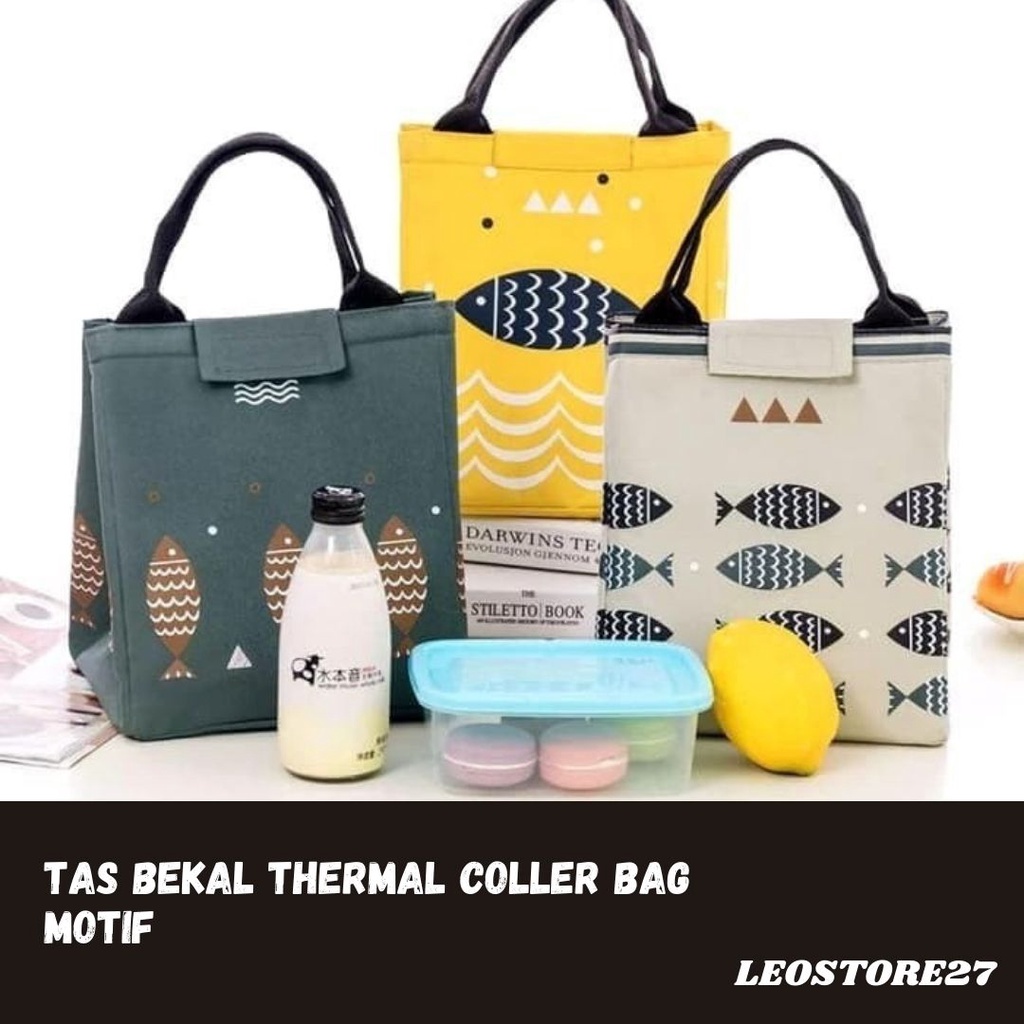 Lunch Bag Tas Bekal Thermal Insulated Ukuran Besar/ tas bekal makanan murah/tas bekal anak lucu G2X0