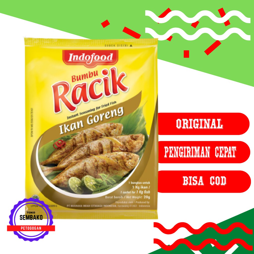 

Bumbu Racik Ikan Goreng Indofood Instan Kemasan Sachet 20 Gram