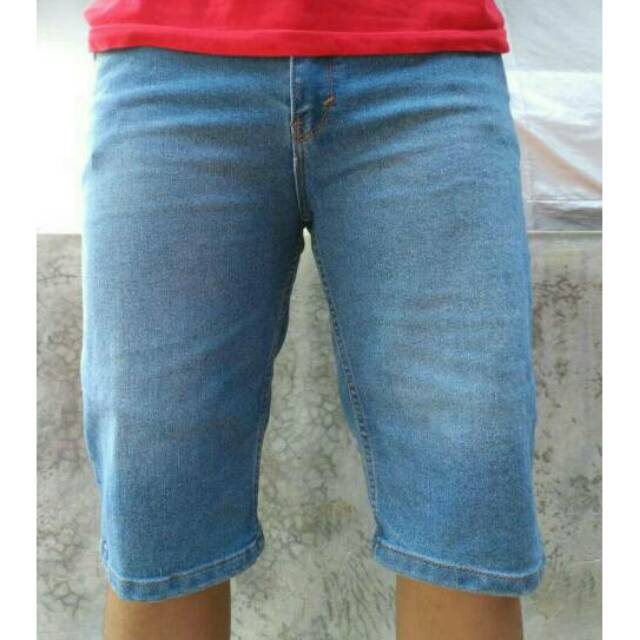 Jeans Pendek Cowok Stretch Distro Celana Keren Pria Slim Fit Size 27-38 NR_Outfit Official COD