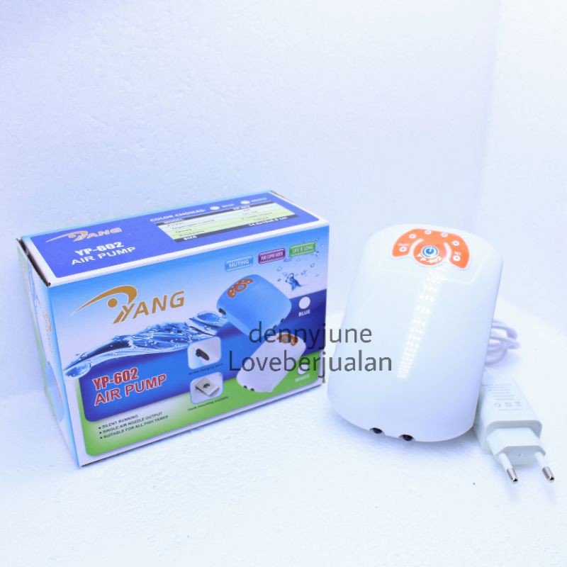 Aerator ACDC Oksigen YANG YP 601 &amp; 602 Aquarium Akuarium saat Mati Lampu