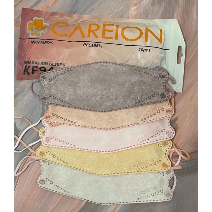 Masker Kf94 Careion Warna Gradation 4 Ply 10pcs