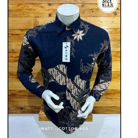 KEMEJA BATIK PRIA AZWR ORIGINAL PREMIUM QUALITY MALL QUALITY MODERN MOTIF M231xxx DGM FASHION ADINAT