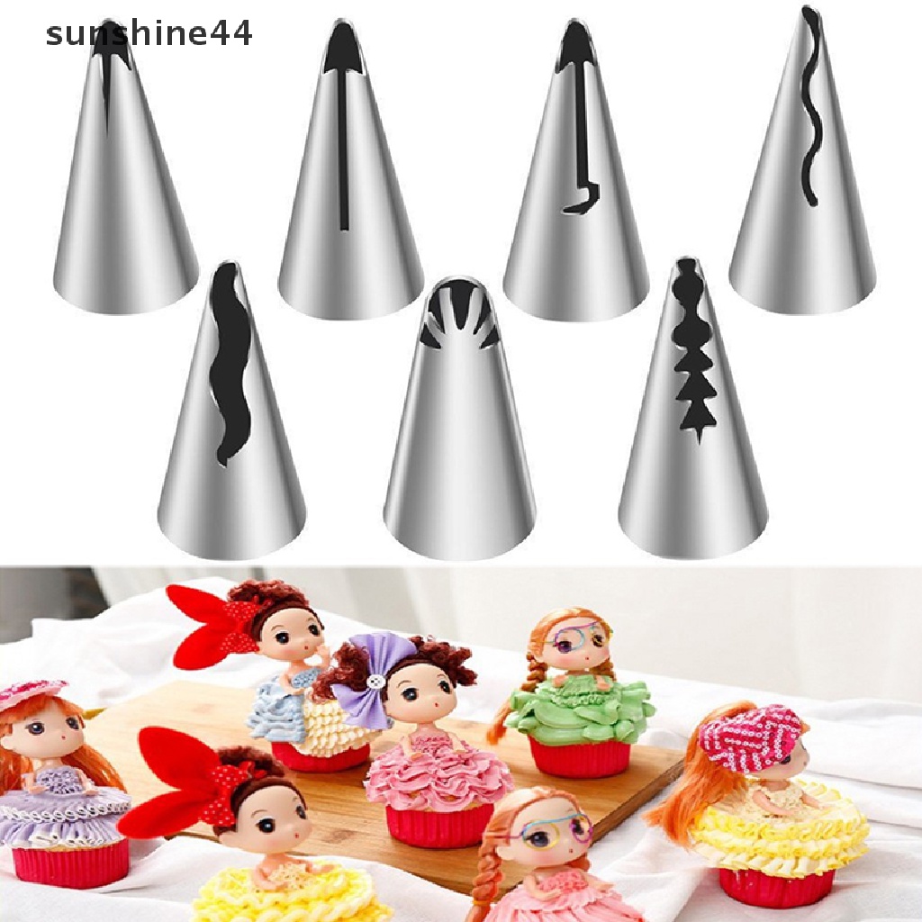 Sunshine 1Pc Spuit Piping Icing DIY Bahan Stainless Steel Untuk Dekorasi Kue