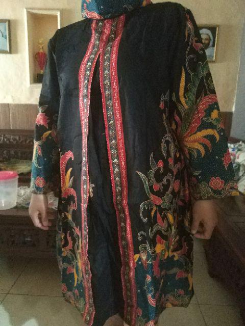 Grosir Terlaris Serut Genes Jelita Tunic Navbor Yelbor Whitbor Creambor Tunik Batik Modern Hrb030
