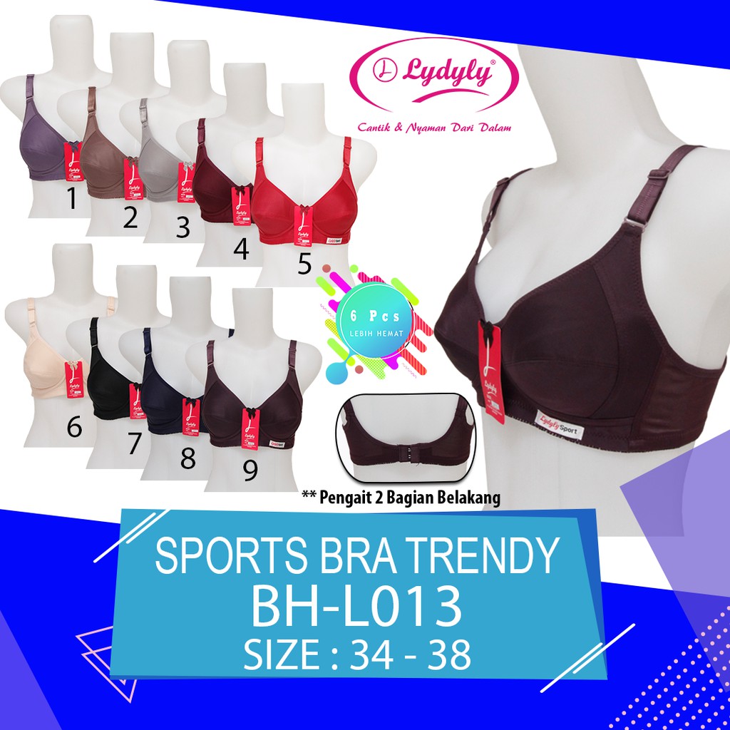 PROMO BRA SPORT WANITA  LYDYLY BH L013  ISI 6PCS
