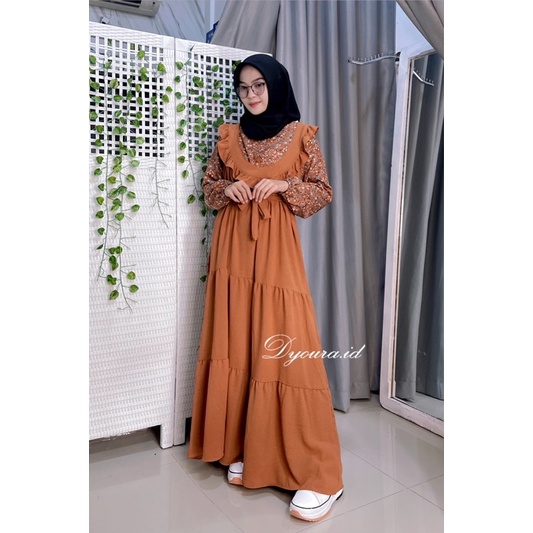 febby dress gamis / overall febby /overall wanita / overall / one set overall / set overall / gamis / dress gamis / gamis overall wanita / set gamis / gamis overall by dyoura