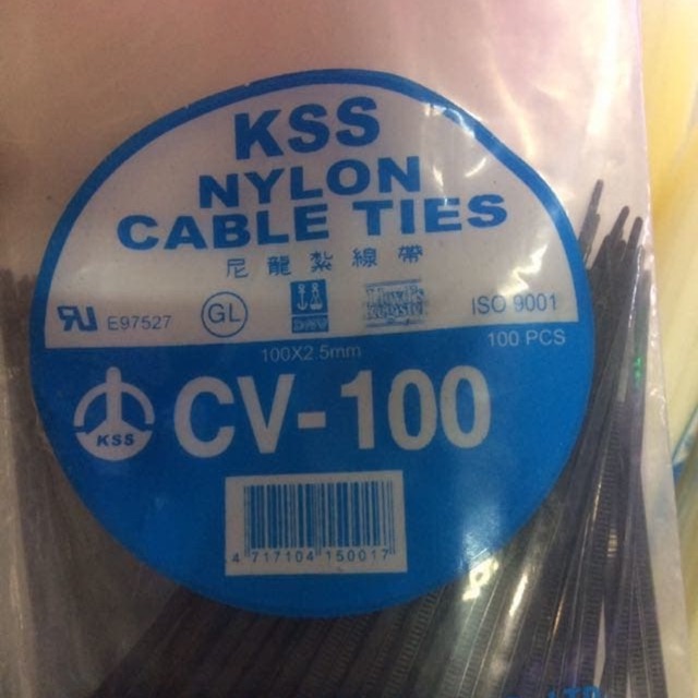 Kabel ties KSS hitam / cable ties KSS CV 100 isi 100 pieces