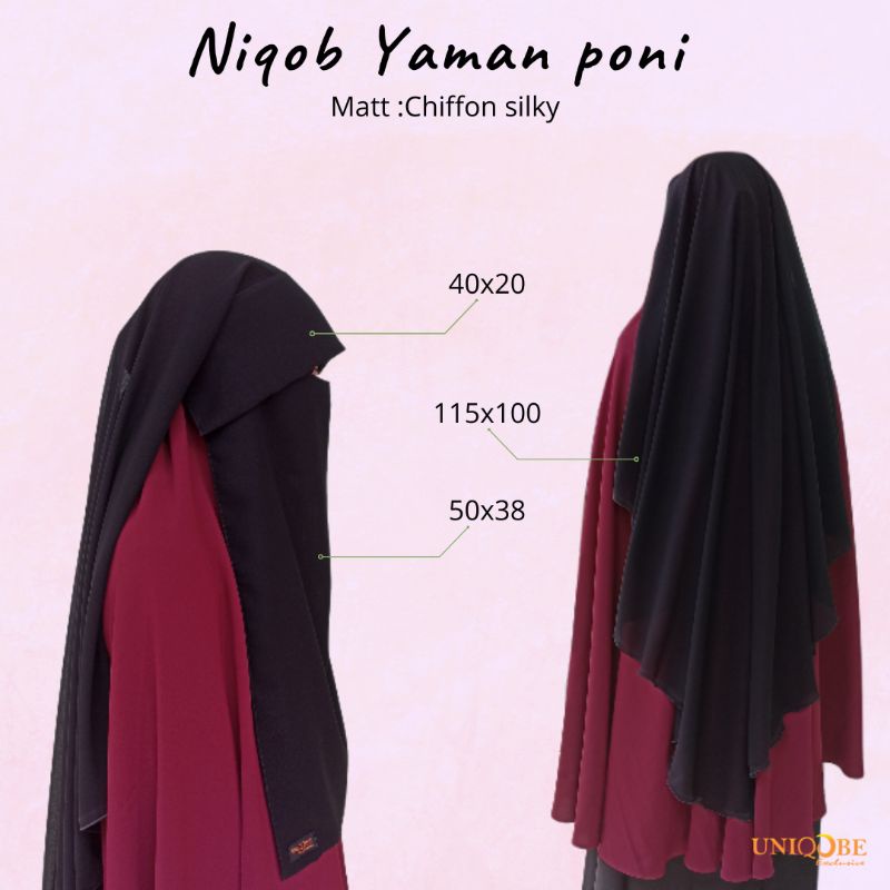 niqob yaman poni / cadar purdah