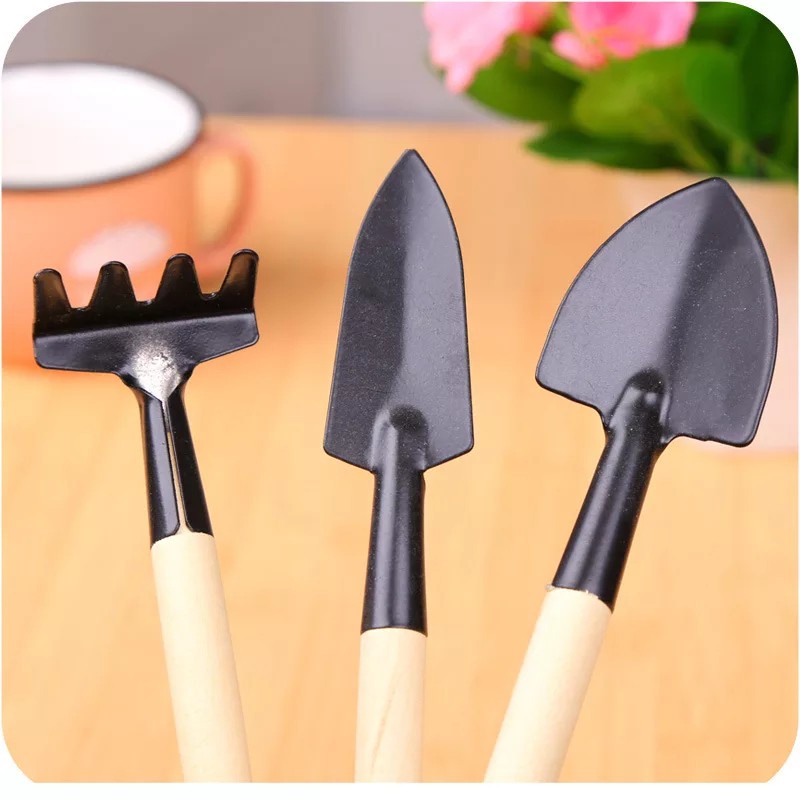 peralatan berkebun sekop mini garu mini 3in1