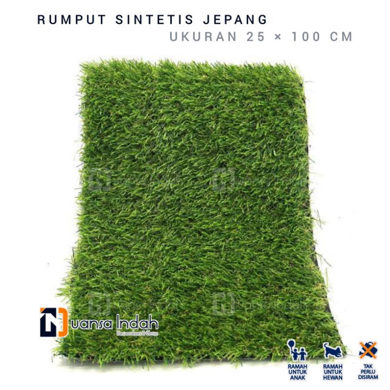 RUMPUT SINTETIS JEPANG UKURAN 25x100 CM