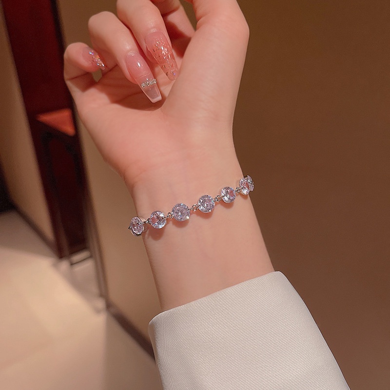 Gelang Kristal Zircon Adjustable Untuk Wanita