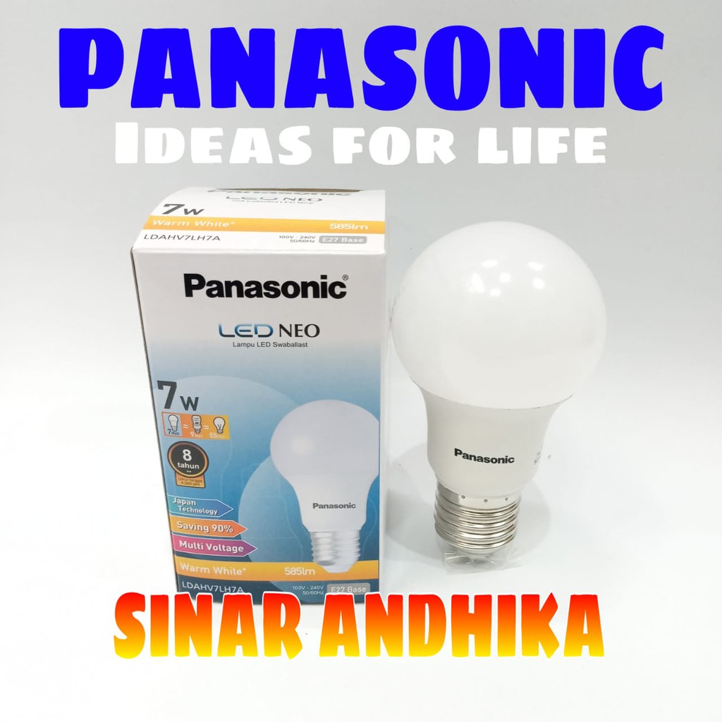 LAMPU LED BULB PANASONIC 7 WATT