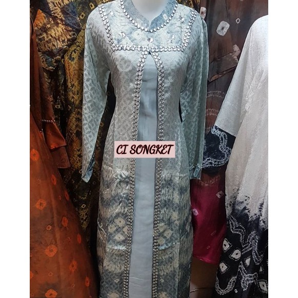 Gamis Jumputan Model Buka Pintu Shopee Indonesia