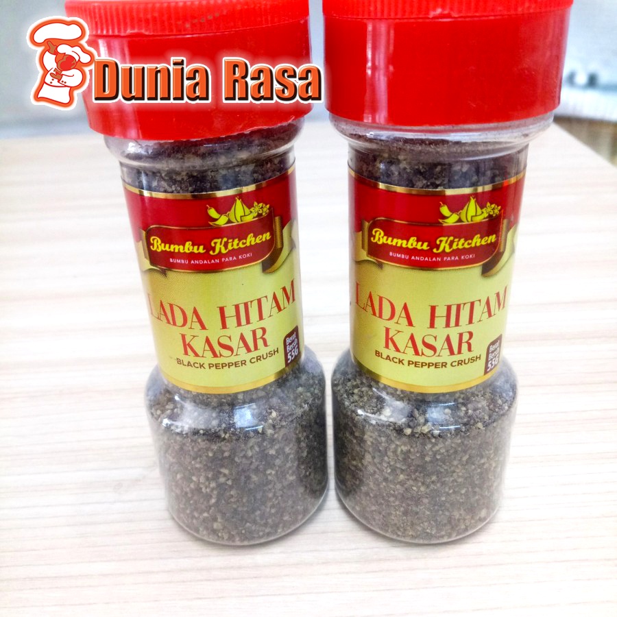 

Bumbu Kitchen Lada Hitam Kasar 55gr