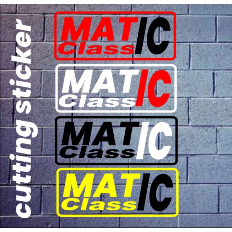 sticker motor matic classic