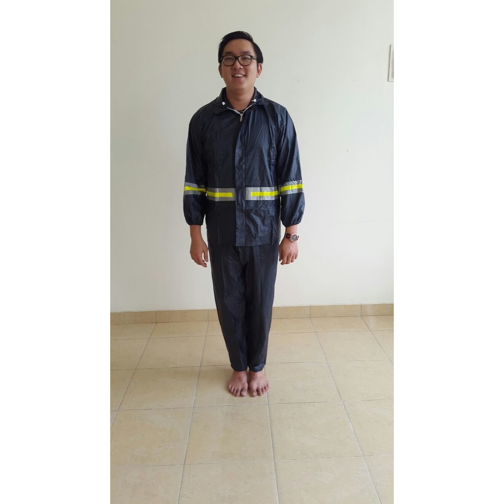 Jas hujan dewasa scotlight stripe reflekta