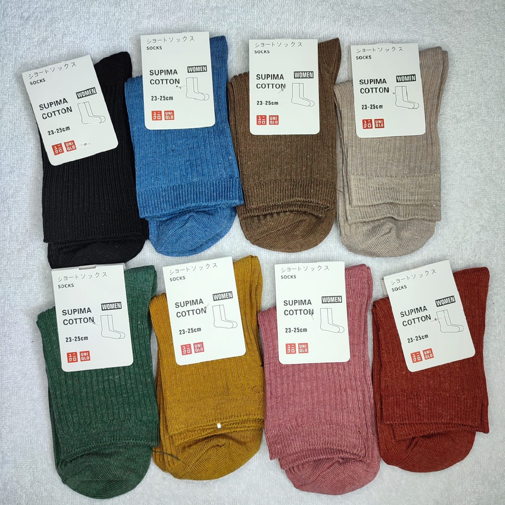 UNIQLO Socks Kaos Kaki Wanita Women Uniqlo Casual Cotton Original