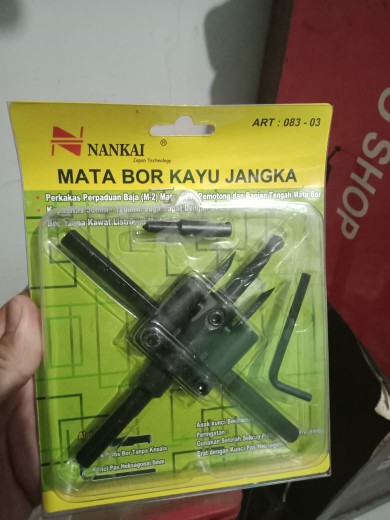 Nankai Mata Bor Kayu Jangka Adjustable Hole Cutter Flexible 30mm - 120mm