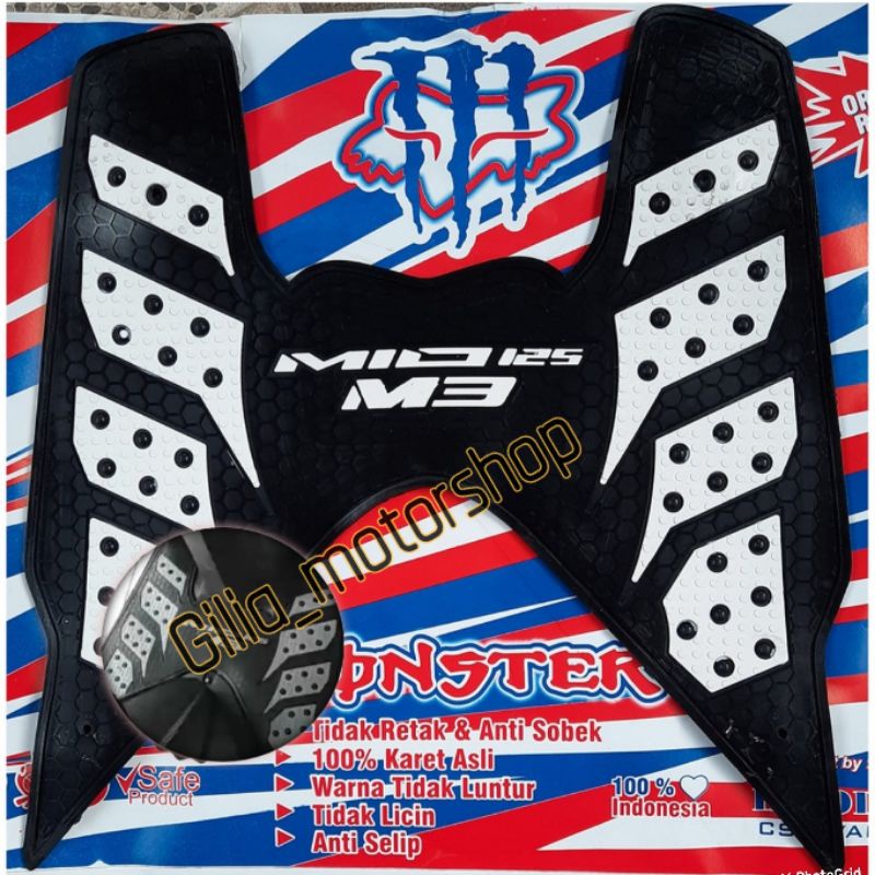 Karpet Keset Motor Alas Kaki Motor Mio M3 soul GT 125 Mio z Mio s