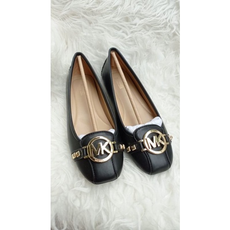 MICHAEL KORS SHOES FULTON STUDED SIGNATURE BLACK SZ 7.5 N 8