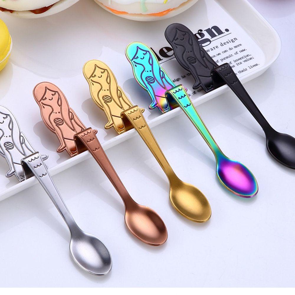 【 ELEGANT 】 Scoops Kue Gadget Sendok Gantung Peralatan Makan Aksesoris Dapur Alat Makan Es Krim/tea /Dessert/ Coffee Ladle