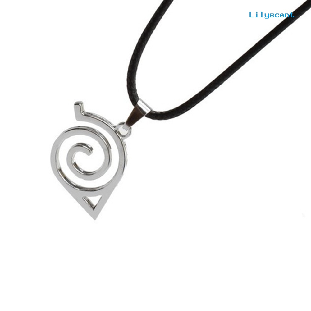 Kalung Liontin Logo Anime Naruto Bahan Metal Untuk Unisex