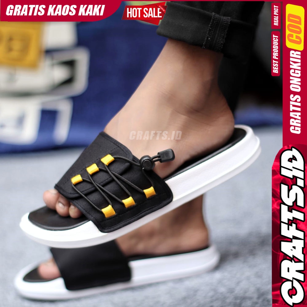 CRAFTS FLUK Sandal Slide Pria Sendal Slop Cowok Terbaru